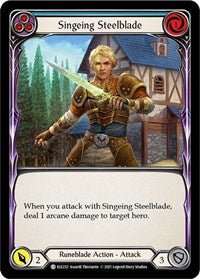 Singeing Steelblade (Blue) (ELE232) [Tales of Aria]