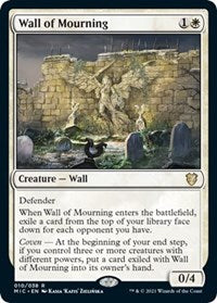 Wall of Mourning (10) [Commander: Innistrad: Midnight Hunt]