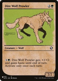Dire Wolf Prowler (Showcase) (325/281) [The List Reprints]