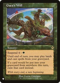 Gaea's Will (412/303) [The List Reprints]