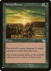 Serene Sunset (131/143) [The List Reprints]