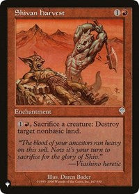 Shivan Harvest (167/350) [The List Reprints]