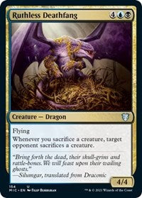 Ruthless Deathfang (154) [Commander: Innistrad: Midnight Hunt]