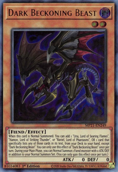 Dark Beckoning Beast (MP21-EN249) [2021 Tin of Ancient Battles]