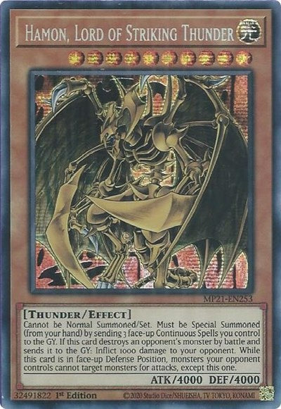 Hamon, Lord of Striking Thunder (MP21-EN253) [2021 Tin of Ancient Battles]