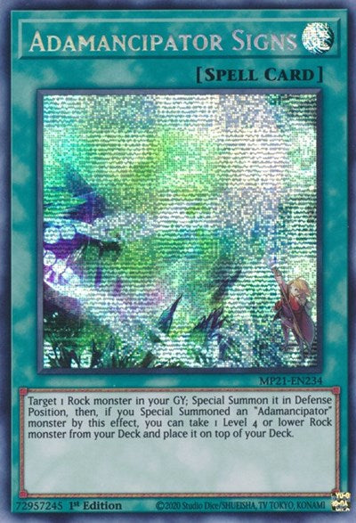 Adamancipator Signs (MP21-EN234) [2021 Tin of Ancient Battles]