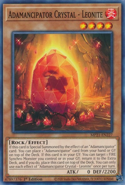 Adamancipator Crystal - Leonite (MP21-EN227) [2021 Tin of Ancient Battles]
