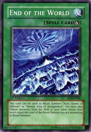 End of the World (SOI-EN046) - Shadow of Infinity Unlimited
