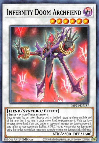 Infernity Doom Archfiend (MP21-EN187) [2021 Tin of Ancient Battles]