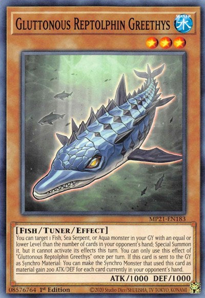Gluttonous Reptolphin Greethys (MP21-EN183) [2021 Tin of Ancient Battles]