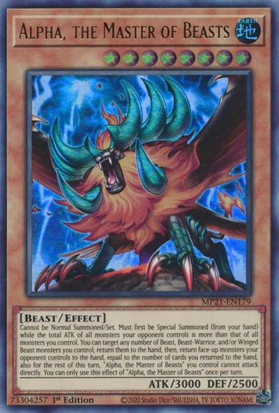 Alpha, the Master of Beasts (MP21-EN179) [2021 Tin of Ancient Battles]