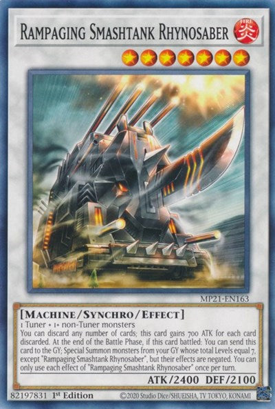 Rampaging Smashtank Rhynosaber (MP21-EN163) [2021 Tin of Ancient Battles]