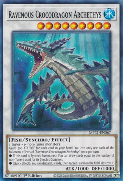 Ravenous Crocodragon Archethys (MP21-EN067) [2021 Tin of Ancient Battles]
