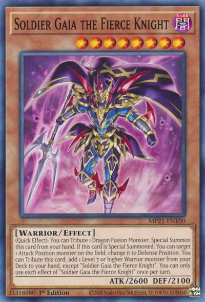 Soldier Gaia The Fierce Knight (MP21-EN100) [2021 Tin of Ancient Battles]
