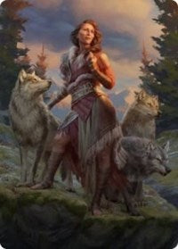 Arlinn, the Pack's Hope Art Card (01/81) (1) [Art Series: Innistrad: Midnight Hunt]