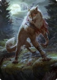 Arlinn, the Moon's Fury Art Card (02/81) (2) [Art Series: Innistrad: Midnight Hunt]