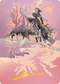 Arlinn, the Pack's Hope Art Card (03/81) (Gold-Stamped Signature) (3) [Art Series: Innistrad: Midnight Hunt]