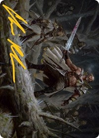 Tovolar, Dire Overlord Art Card (05/81) (Gold-Stamped Signature) (5) [Art Series: Innistrad: Midnight Hunt]