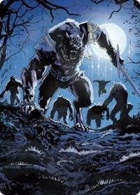 Tovolar, the Midnight Scourge Art Card (08/81) (8) [Art Series: Innistrad: Midnight Hunt]
