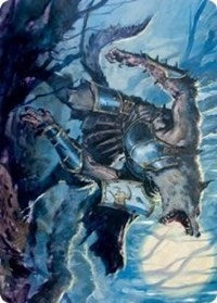 Moonrage Brute Art Card (14) [Art Series: Innistrad: Midnight Hunt]