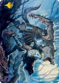 Moonrage Brute Art Card (Gold-Stamped Signature) (14) [Art Series: Innistrad: Midnight Hunt]