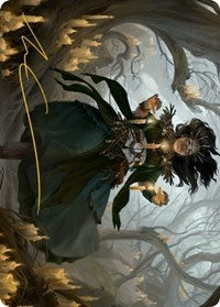 Candlegrove Witch Art Card (15/81) (Gold-Stamped Signature) (15) [Art Series: Innistrad: Midnight Hunt]