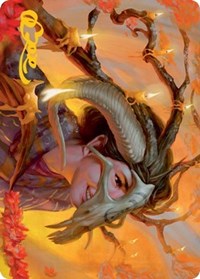 Hedgewitch's Mask Art Card (Gold-Stamped Signature) (17) [Art Series: Innistrad: Midnight Hunt]