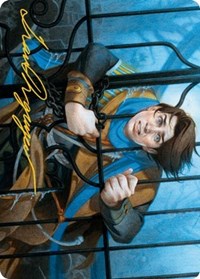 Locked in the Cemetery Art Card (Gold-Stamped Signature) (26) [Art Series: Innistrad: Midnight Hunt]