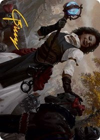 Skaab Wrangler Art Card (Gold-Stamped Signature) (29) [Art Series: Innistrad: Midnight Hunt]