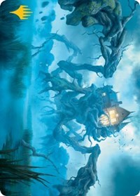 Creeping Inn Art Card (Gold-Stamped Signature) (34) [Art Series: Innistrad: Midnight Hunt]