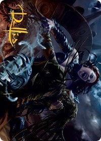 Olivia's Midnight Ambush Art Card (Gold-Stamped Signature) (39) [Art Series: Innistrad: Midnight Hunt]