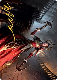 Bloodthirsty Adversary Art Card (Gold-Stamped Signature) (41) [Art Series: Innistrad: Midnight Hunt]