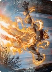 Burn the Accursed Art Card (42) [Art Series: Innistrad: Midnight Hunt]
