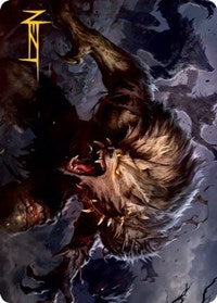 Village Reavers Art Card (Gold-Stamped Signature) (45) [Art Series: Innistrad: Midnight Hunt]