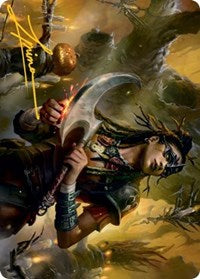 Harvesttide Sentry Art Card (Gold-Stamped Signature) (47) [Art Series: Innistrad: Midnight Hunt]
