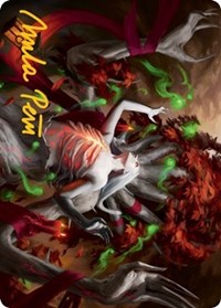 Dryad's Revival Art Card (Gold-Stamped Signature) (50) [Art Series: Innistrad: Midnight Hunt]