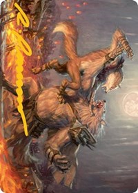 Duel for Dominance Art Card (Gold-Stamped Signature) (51) [Art Series: Innistrad: Midnight Hunt]