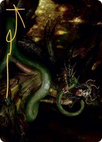 Saryth, the Viper's Fang Art Card (Gold-Stamped Signature) (53) [Art Series: Innistrad: Midnight Hunt]