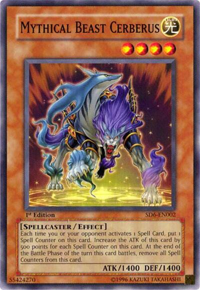 Mythical Beast Cerberus (SD6-EN002) [Structure Deck: Spellcaster's Judgment]