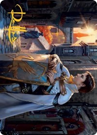 Dennick, Pious Apprentice Art Card (Gold-Stamped Signature) (58) [Art Series: Innistrad: Midnight Hunt]