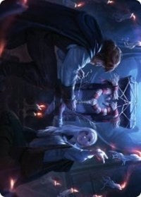 Faithful Mending Art Card (60) [Art Series: Innistrad: Midnight Hunt]