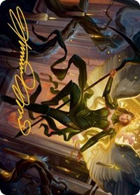 Sigarda, Champion of Light Art Card (Gold-Stamped Signature) (68) [Art Series: Innistrad: Midnight Hunt]