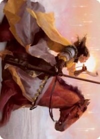 Sunrise Cavalier Art Card (69) [Art Series: Innistrad: Midnight Hunt]