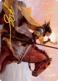 Sunrise Cavalier Art Card (Gold-Stamped Signature) (69) [Art Series: Innistrad: Midnight Hunt]