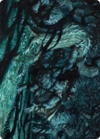 Unnatural Moonrise Art Card (70) [Art Series: Innistrad: Midnight Hunt]