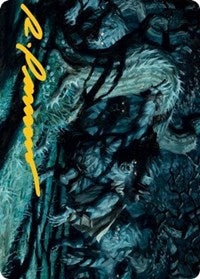Unnatural Moonrise Art Card (Gold-Stamped Signature) (70) [Art Series: Innistrad: Midnight Hunt]