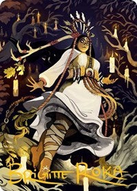 Candlegrove Witch Art Card (76/81) (Gold-Stamped Signature) (76) [Art Series: Innistrad: Midnight Hunt]