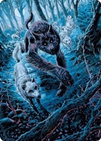 Untamed Pup Art Card (77) [Art Series: Innistrad: Midnight Hunt]
