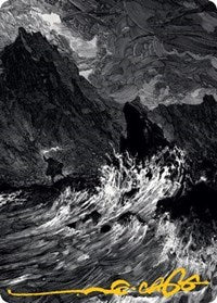 Island Art Card (Gold-Stamped Signature) (78) [Art Series: Innistrad: Midnight Hunt]