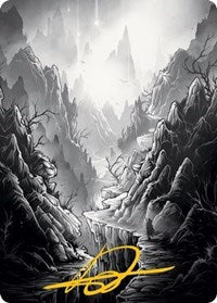 Mountain Art Card (Gold-Stamped Signature) (79) [Art Series: Innistrad: Midnight Hunt]